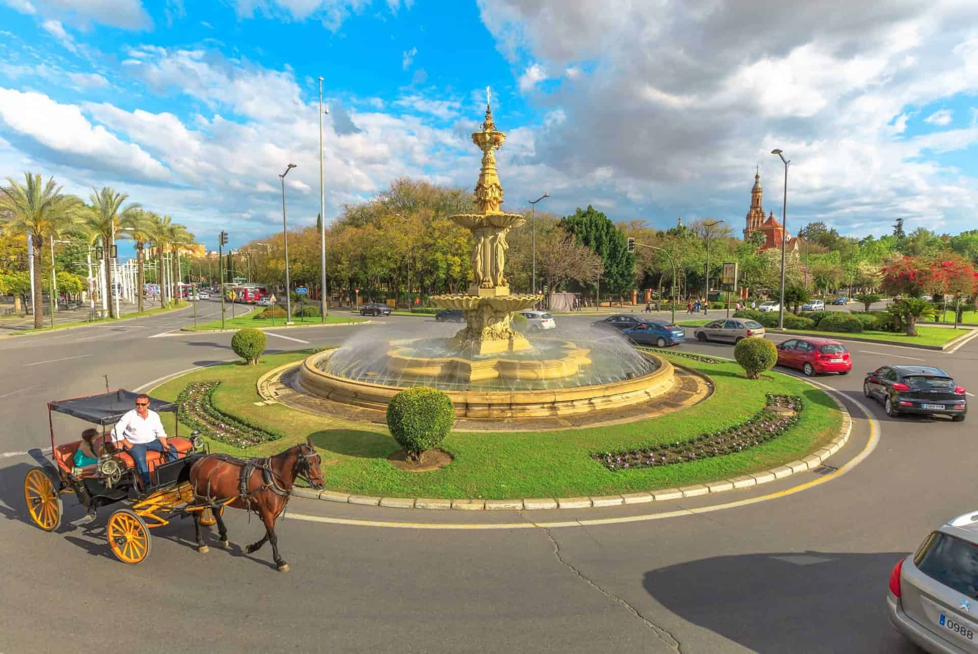 se deplacer rond point a seville