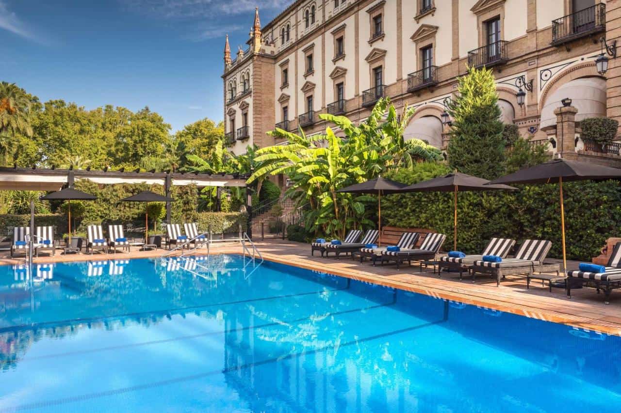 meilleurs hotels avec piscine a seville alfonso xiii piscine