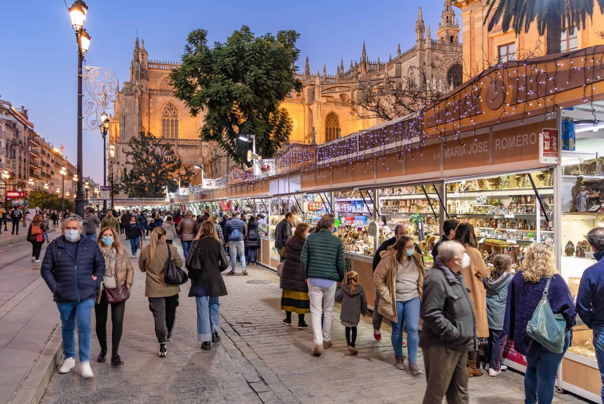 marche de noel seville en decembre