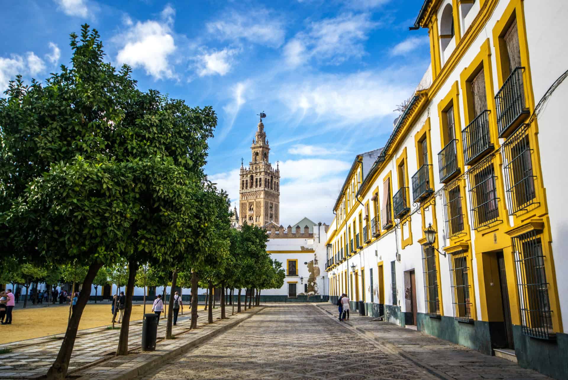 plaza del patio de banderas santa cruz