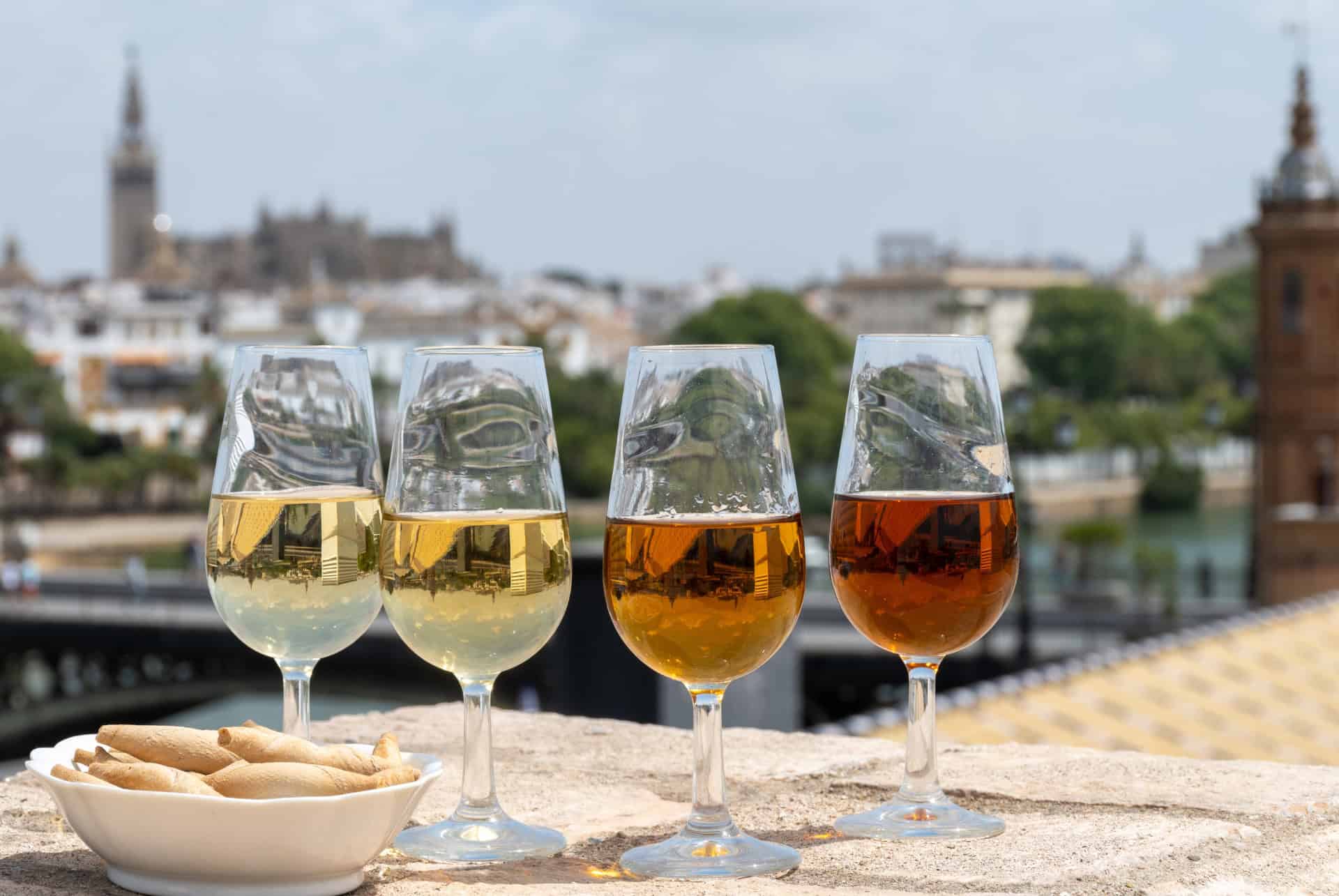 verre vin avec taps à séville